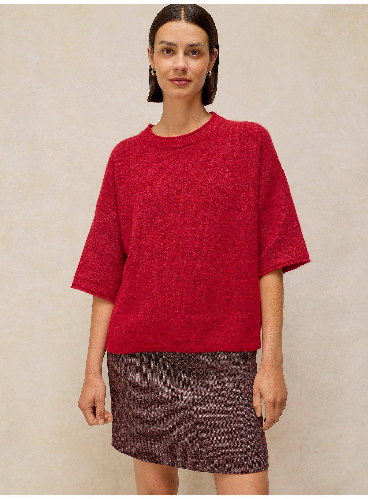 WHITE STUFF Kate Knitted T-Shirt 14 - Image 1